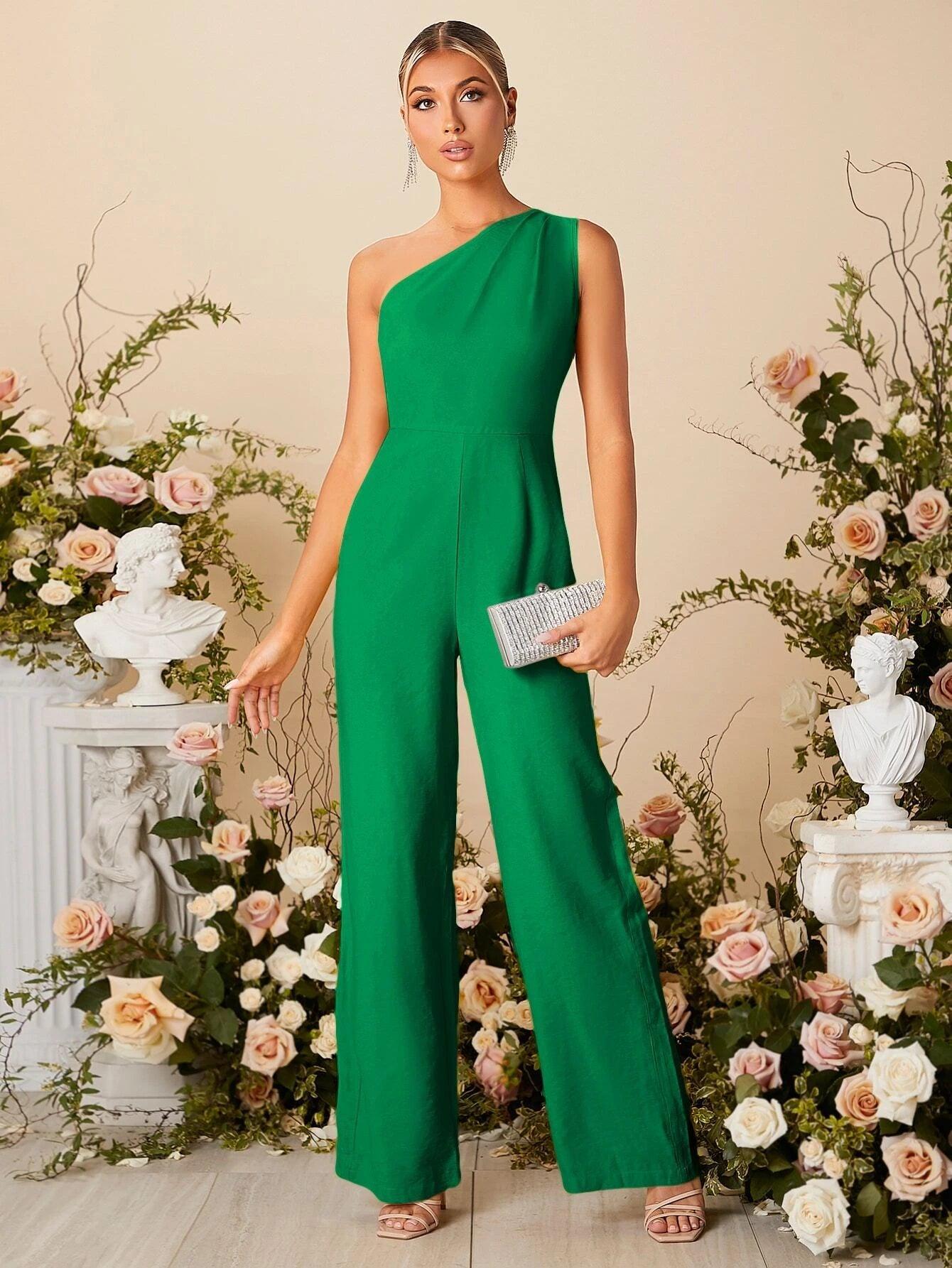 One Shoulder Jumpsuit-Comfy Jumpsuits