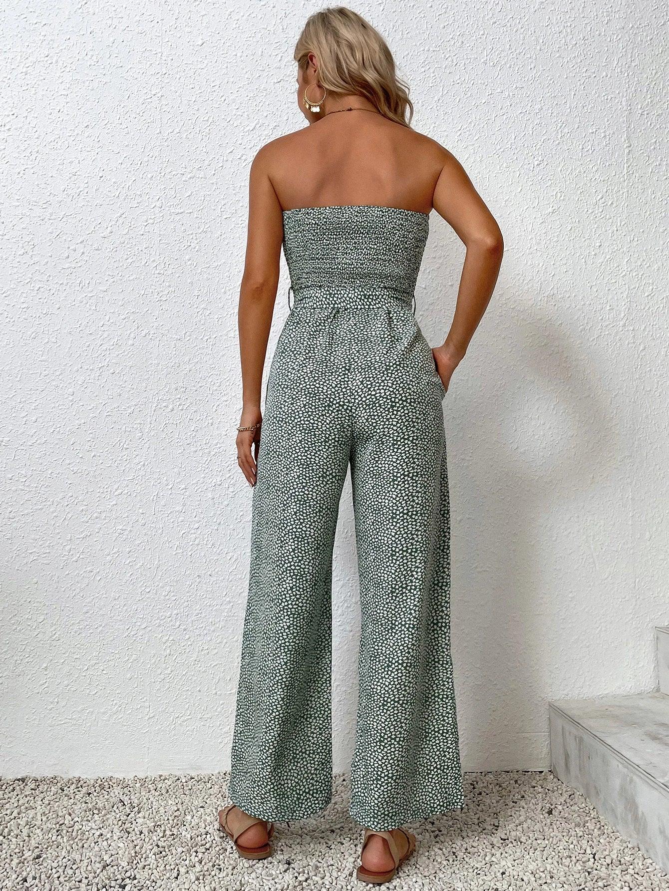 Pocket Side Belted Jumpsuit-Comfy Jumpsuits