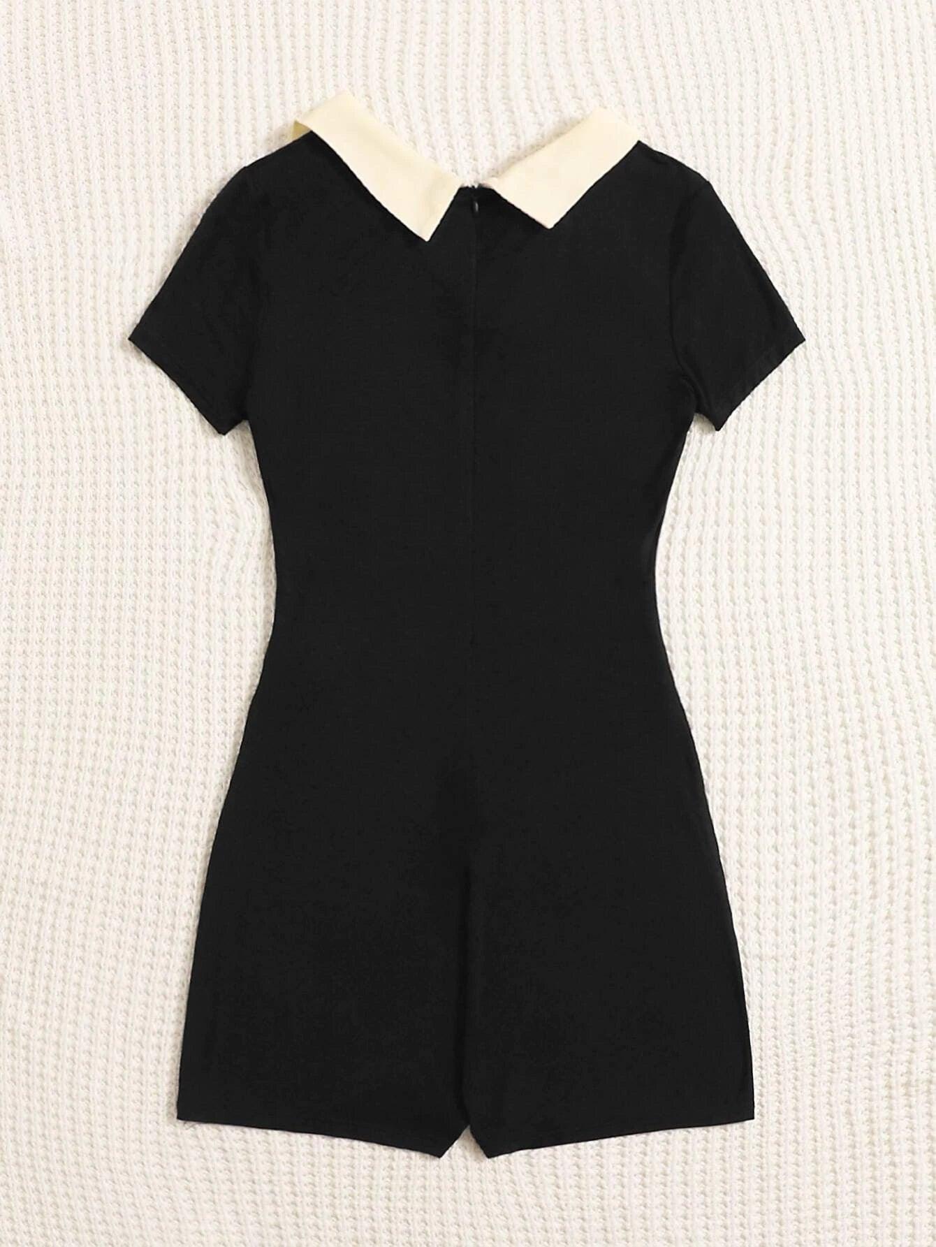 Collar Unitard Romper-Comfy Jumpsuits