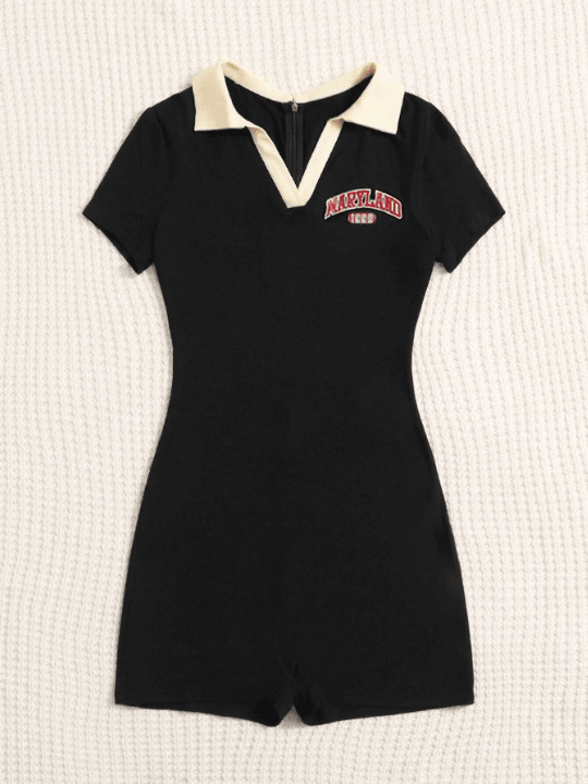 Collar Unitard Romper-Comfy Jumpsuits