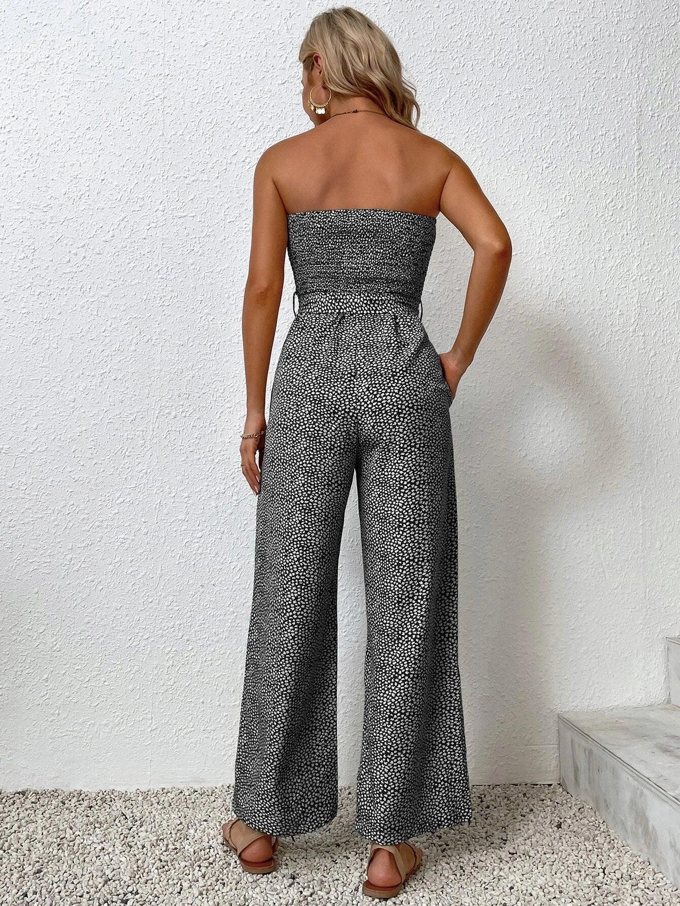 Pocket Side Belted Jumpsuit-Comfy Jumpsuits