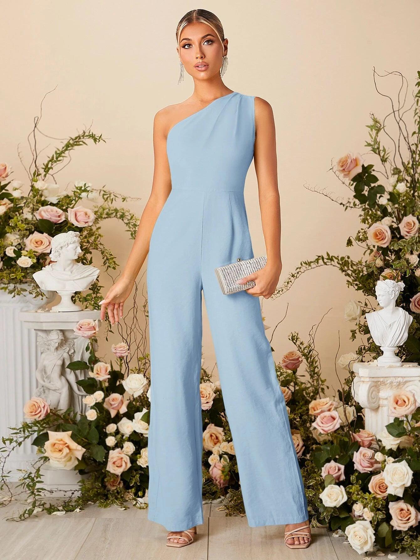 One Shoulder Jumpsuit-Comfy Jumpsuits