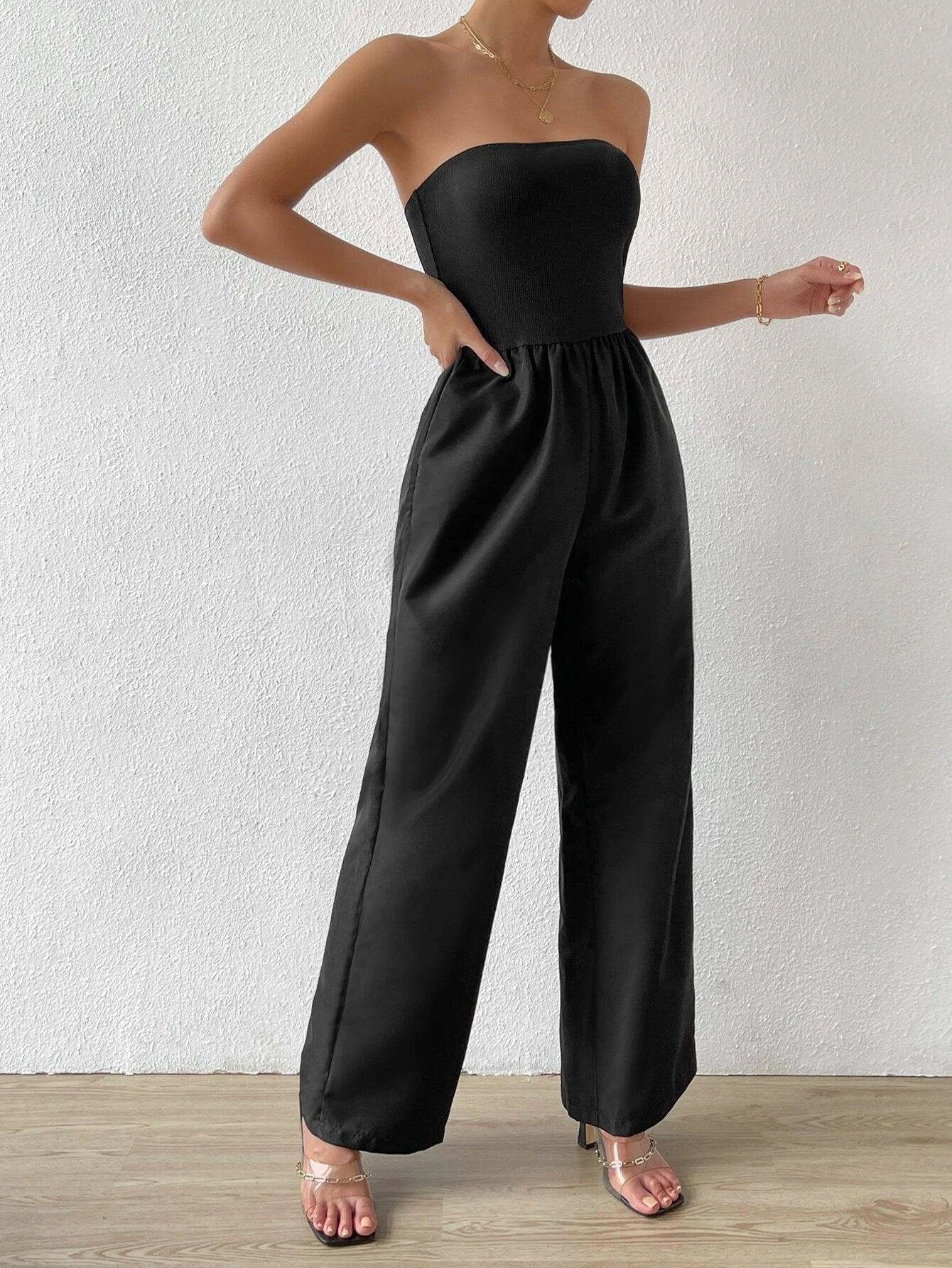 Casual Slant Pocket Sleeveless Jumpsuit-Comfy Jumpsuits