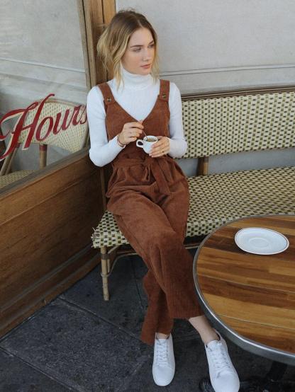 Sleeveless Belted Jumpsuit-Comfy Jumpsuits