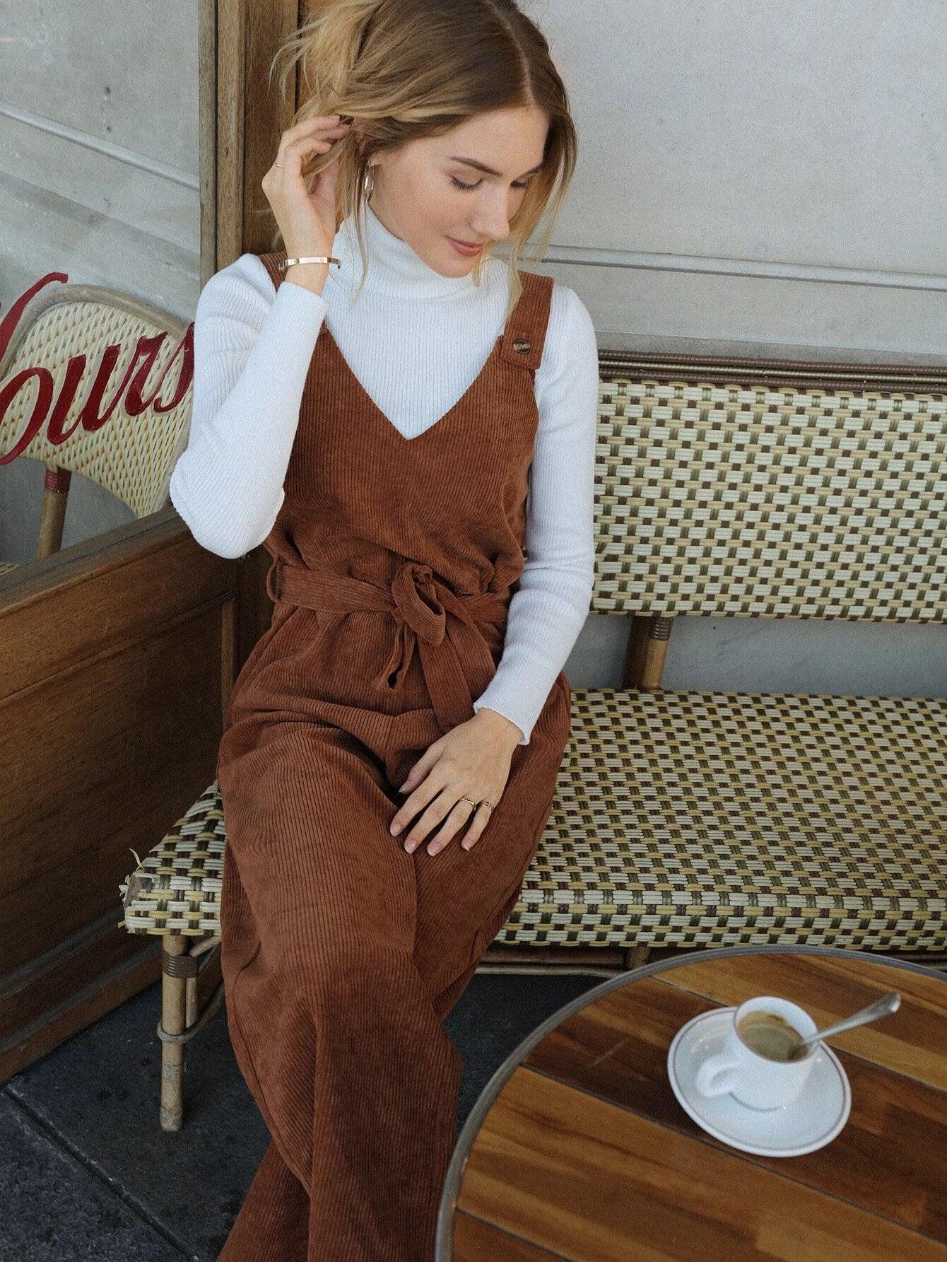 Sleeveless Belted Jumpsuit-Comfy Jumpsuits
