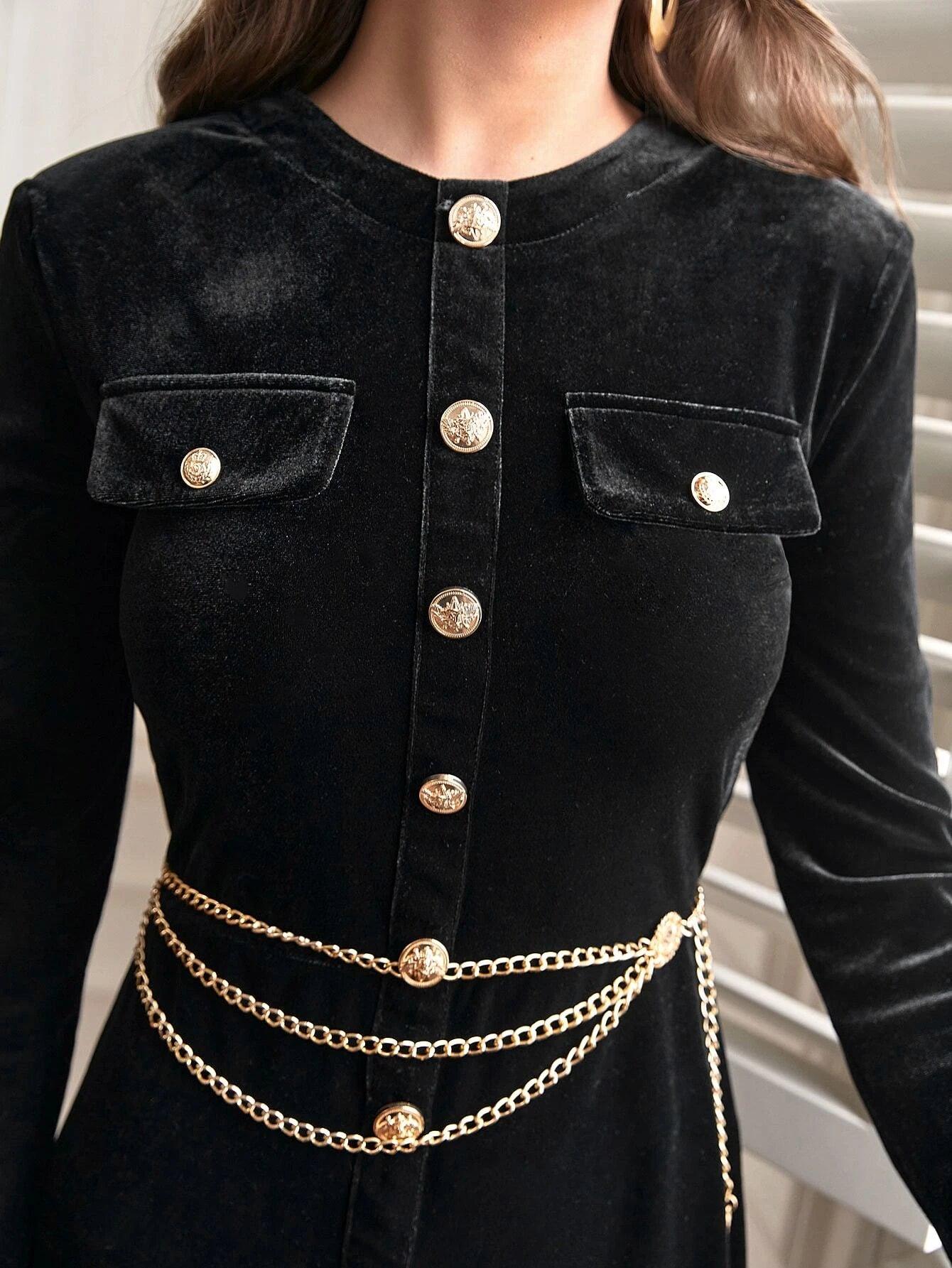 Velvet Romper Without Belt-Comfy Jumpsuits