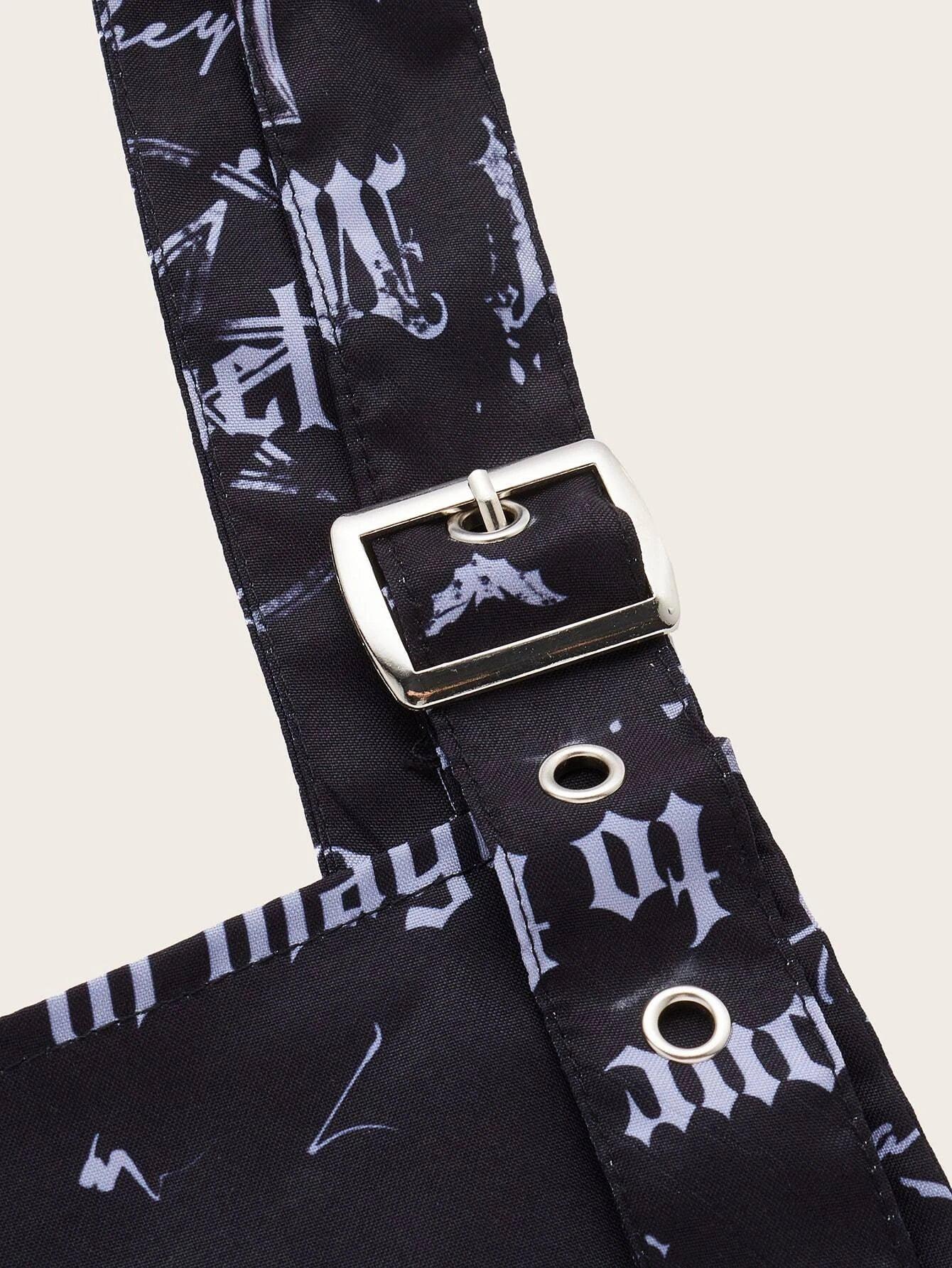 Casual Letter Graphic Romper-Comfy Jumpsuits