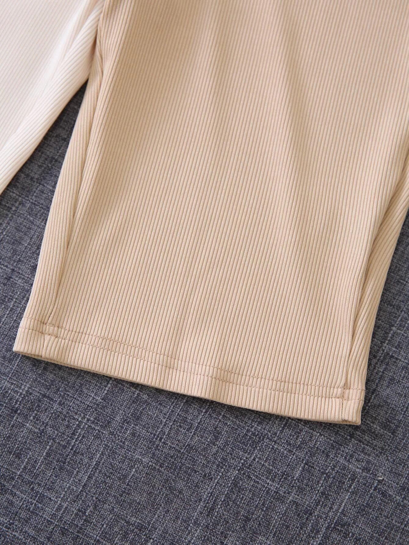 Two-Tone Criss-Cross Unitard Romper-Comfy Jumpsuits