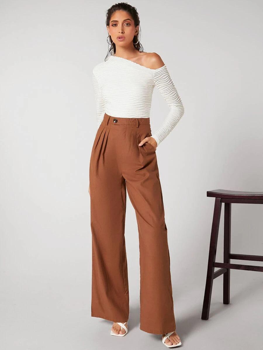 Slim Fit Asymmetrical Neck Ruched Bodysuit-Comfy Jumpsuits