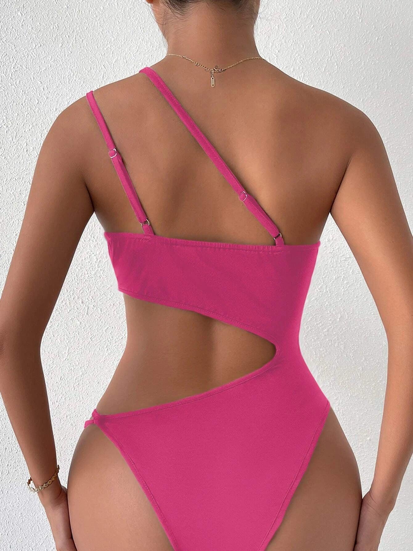 One Shoulder Bodysuit-Comfy Jumpsuits