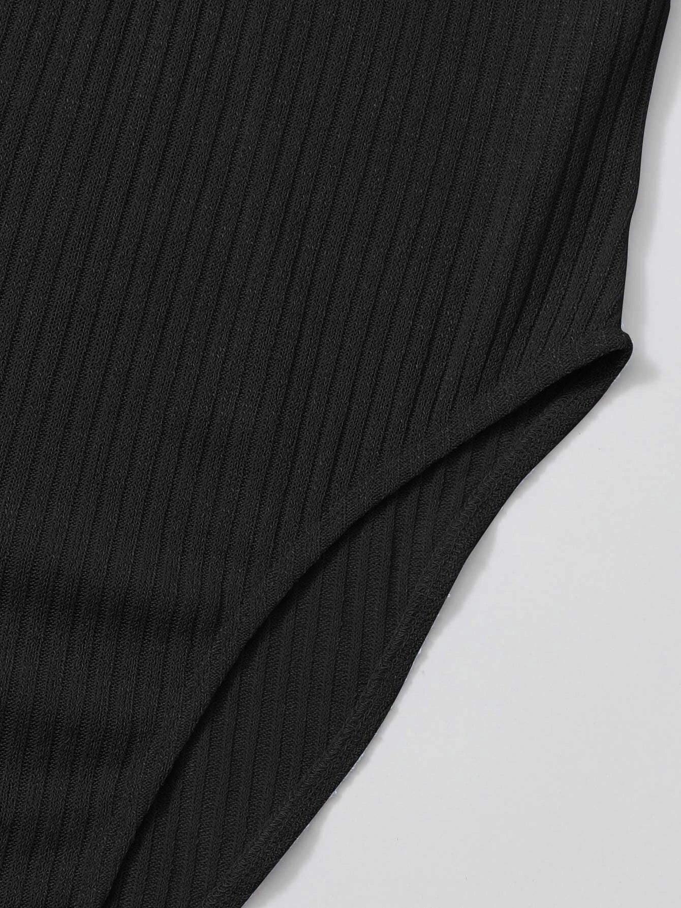 Frilled Puff Sleeved Bodysuit-Comfy Jumpsuits