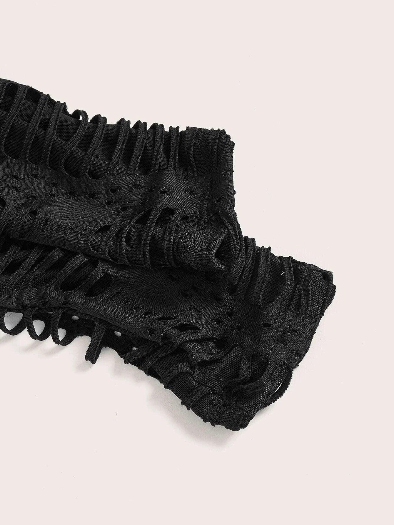 Hollow Out Off Shoulder Unitard Jumpsuit-Comfy Jumpsuits