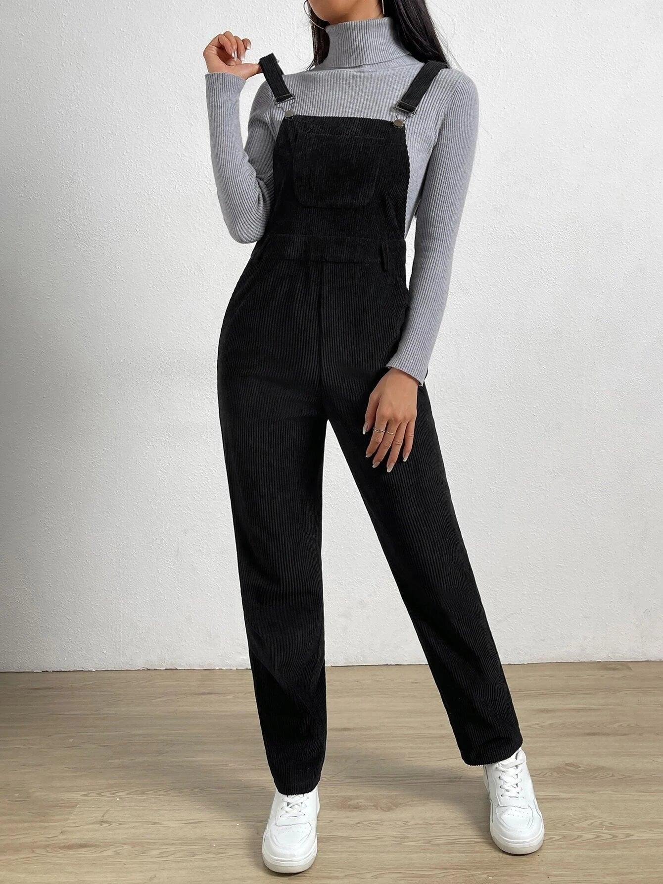 Sleeveless Pocket Front Jumpsuit Without T-Shirt-Comfy Jumpsuits