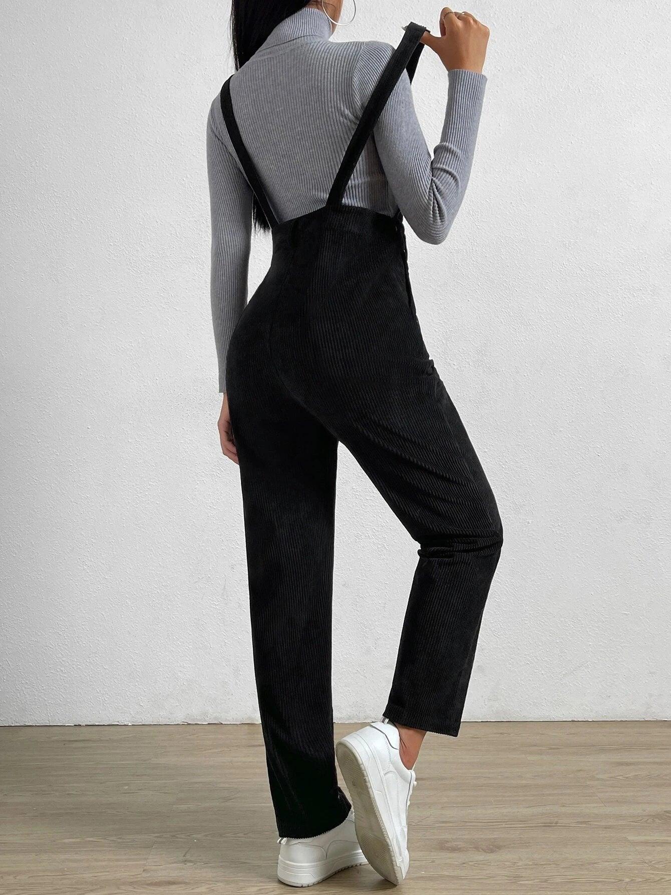 Sleeveless Pocket Front Jumpsuit Without T-Shirt-Comfy Jumpsuits