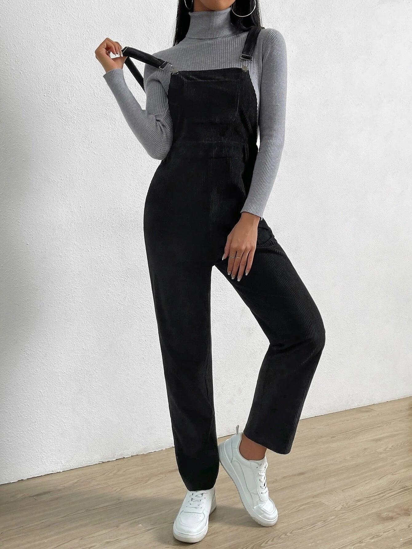 Sleeveless Pocket Front Jumpsuit Without T-Shirt-Comfy Jumpsuits