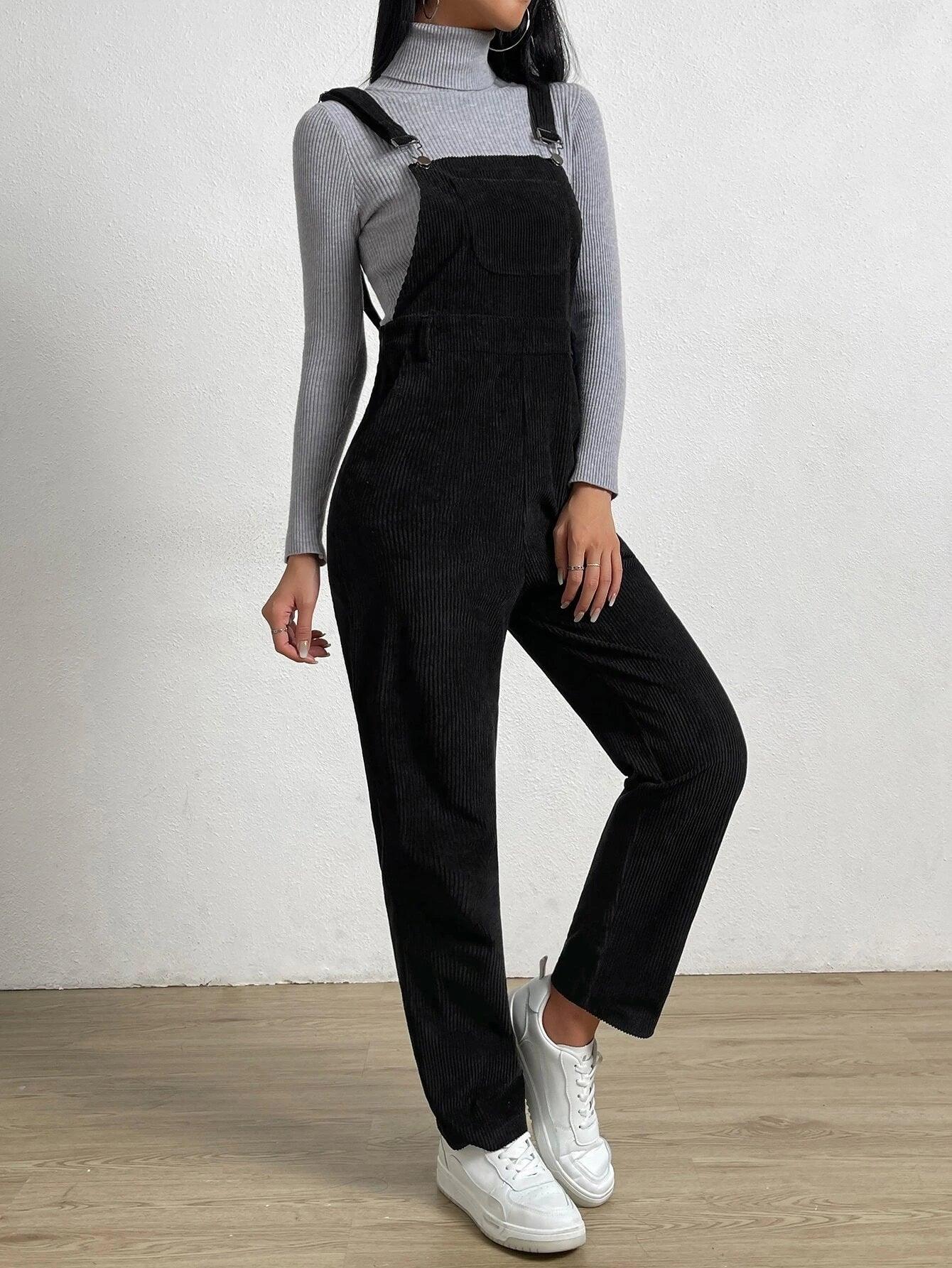 Sleeveless Pocket Front Jumpsuit Without T-Shirt-Comfy Jumpsuits