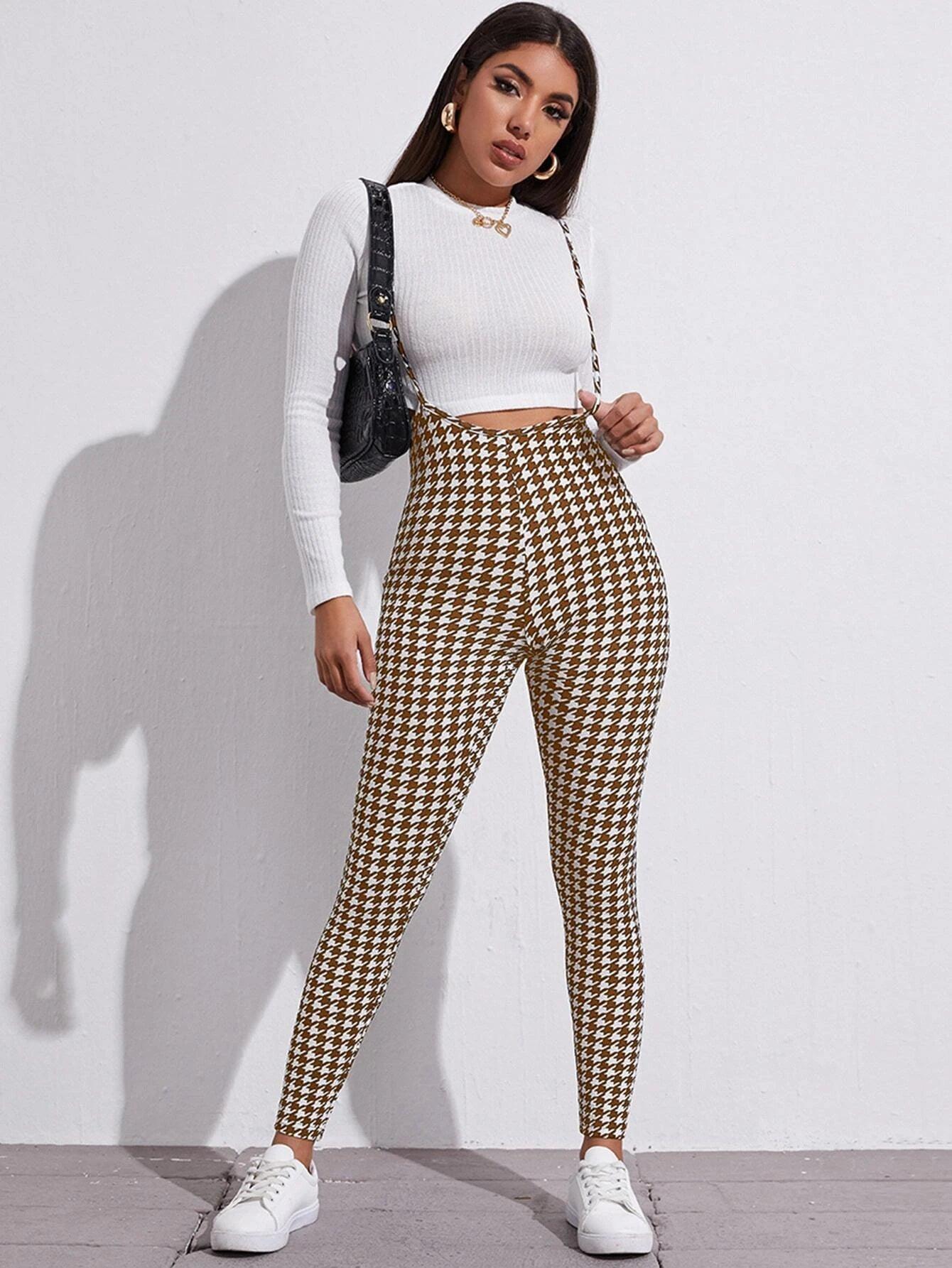 Printed Suspender Jumpsuit-Comfy Jumpsuits