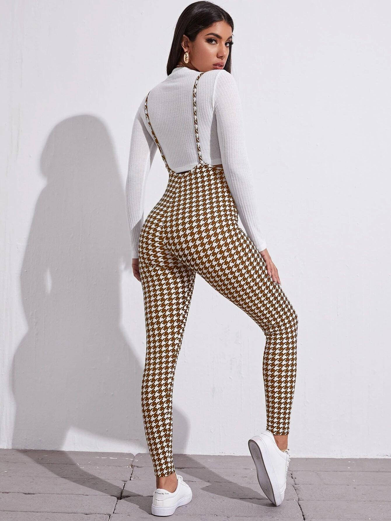 Printed Suspender Jumpsuit-Comfy Jumpsuits