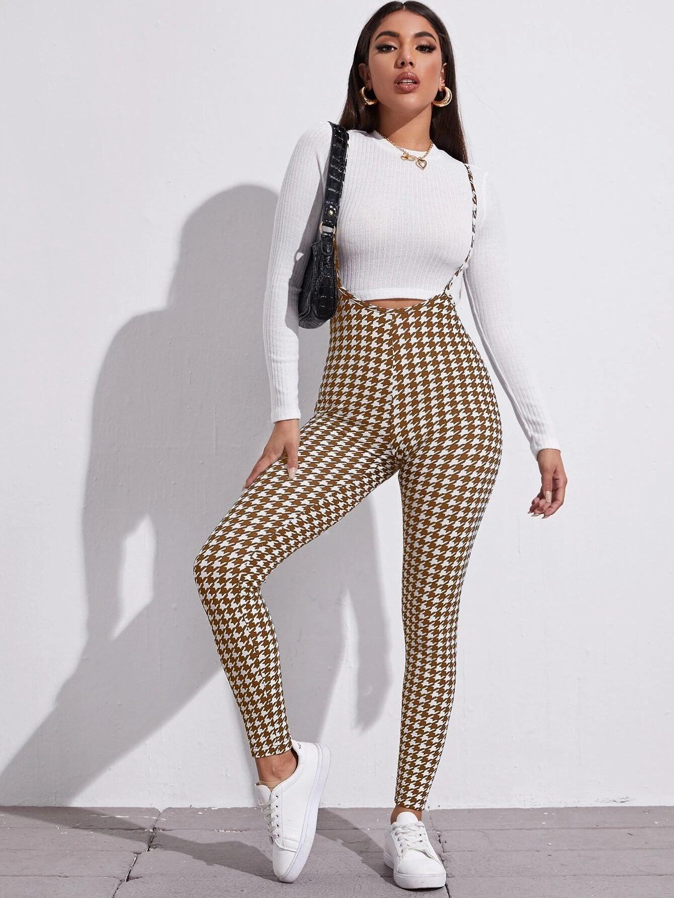 Printed Suspender Jumpsuit-Comfy Jumpsuits