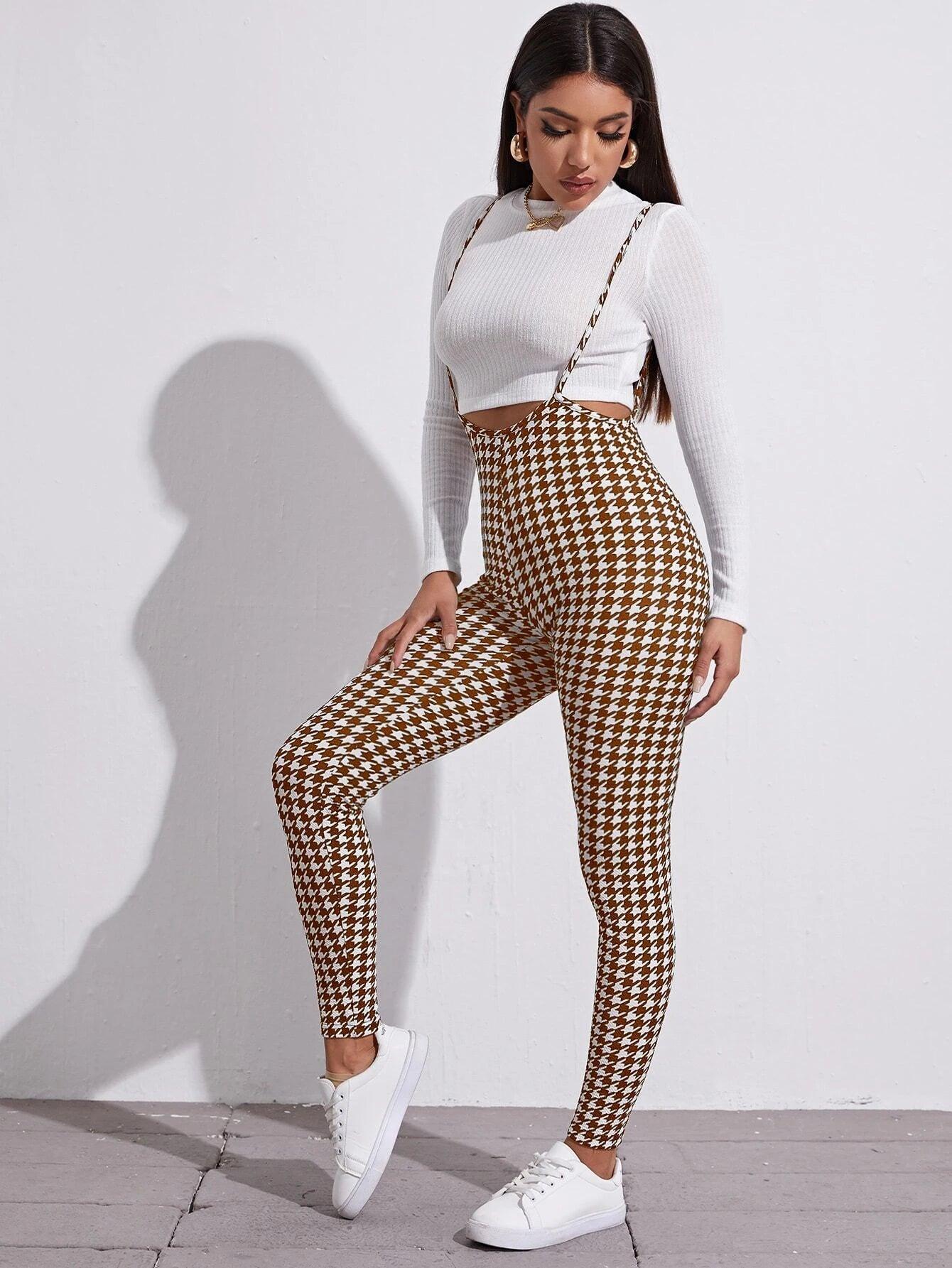 Printed Suspender Jumpsuit-Comfy Jumpsuits