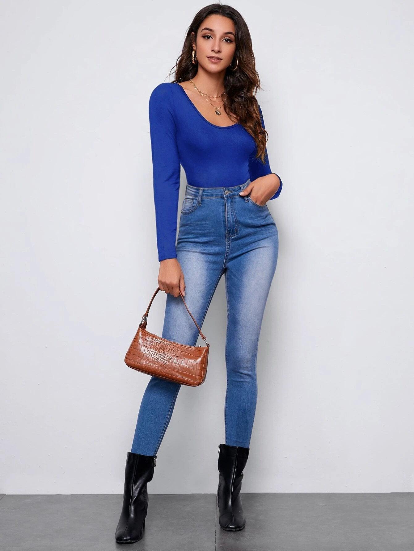 Form Fitted Bodysuit-Comfy Jumpsuits