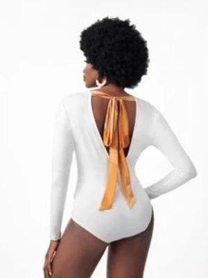 Backless Bodysuit With Tie Back-Comfy Jumpsuits