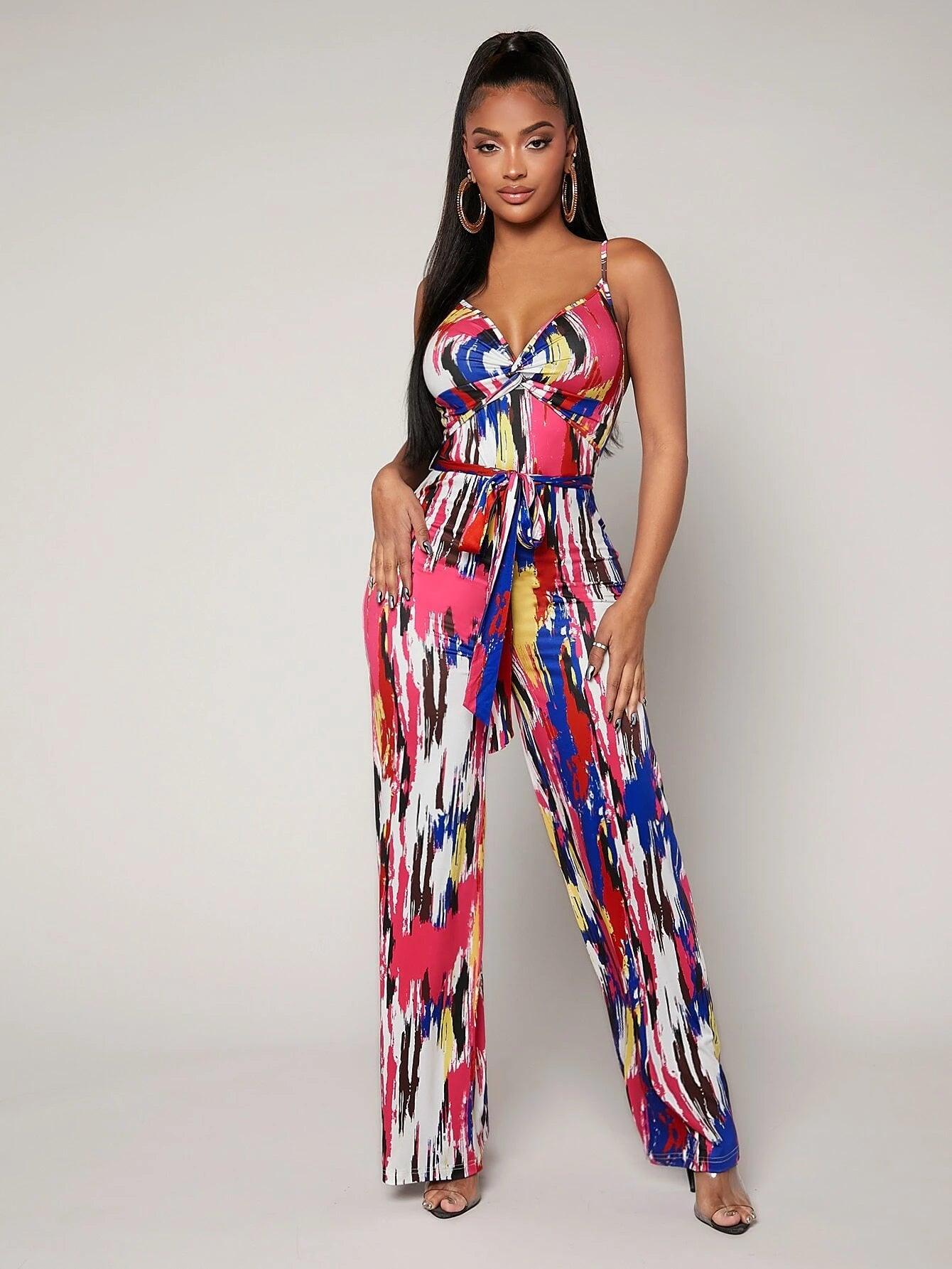 Sleeveless Cami Jumpsuit-Comfy Jumpsuits