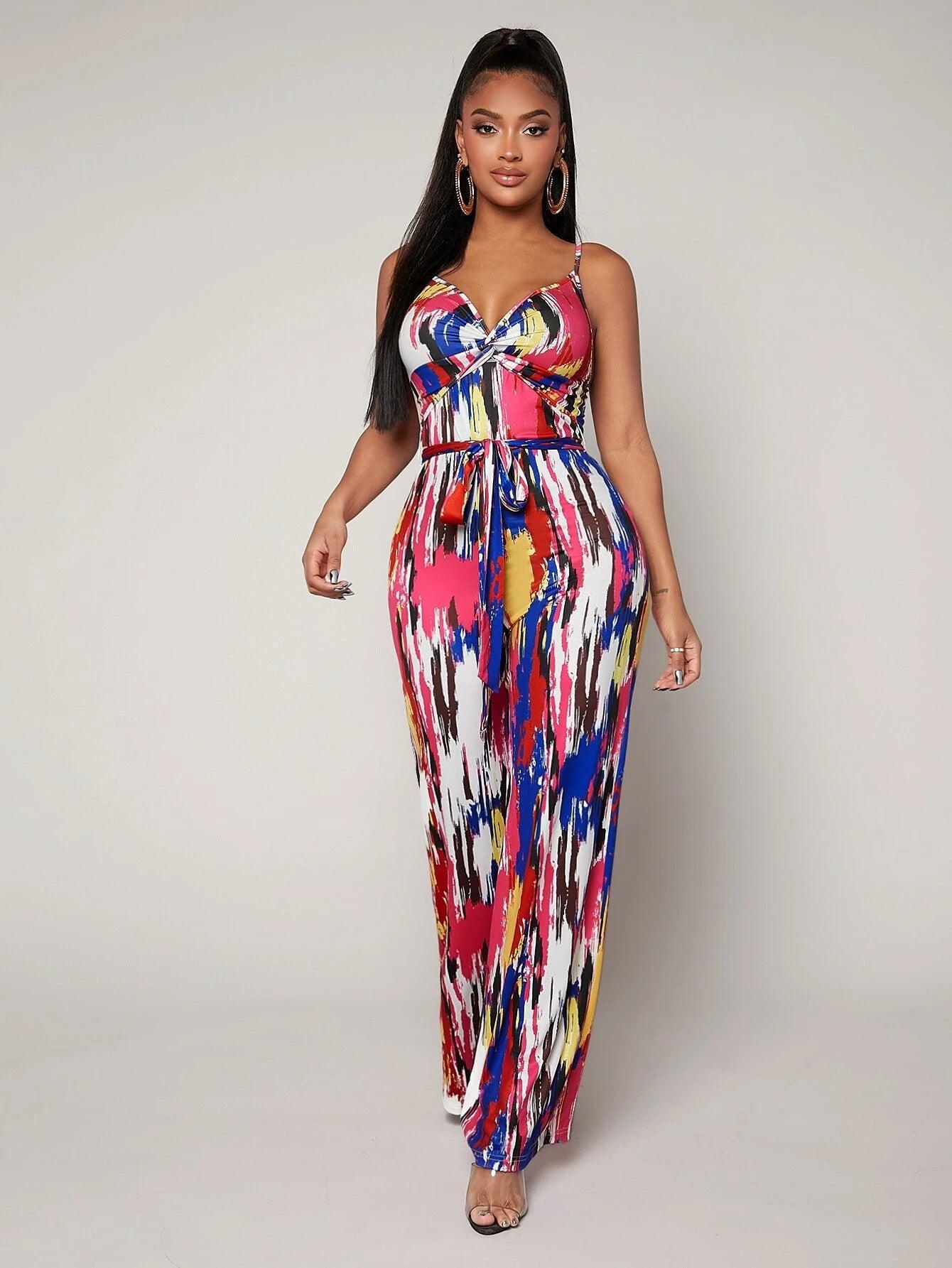 Sleeveless Cami Jumpsuit-Comfy Jumpsuits