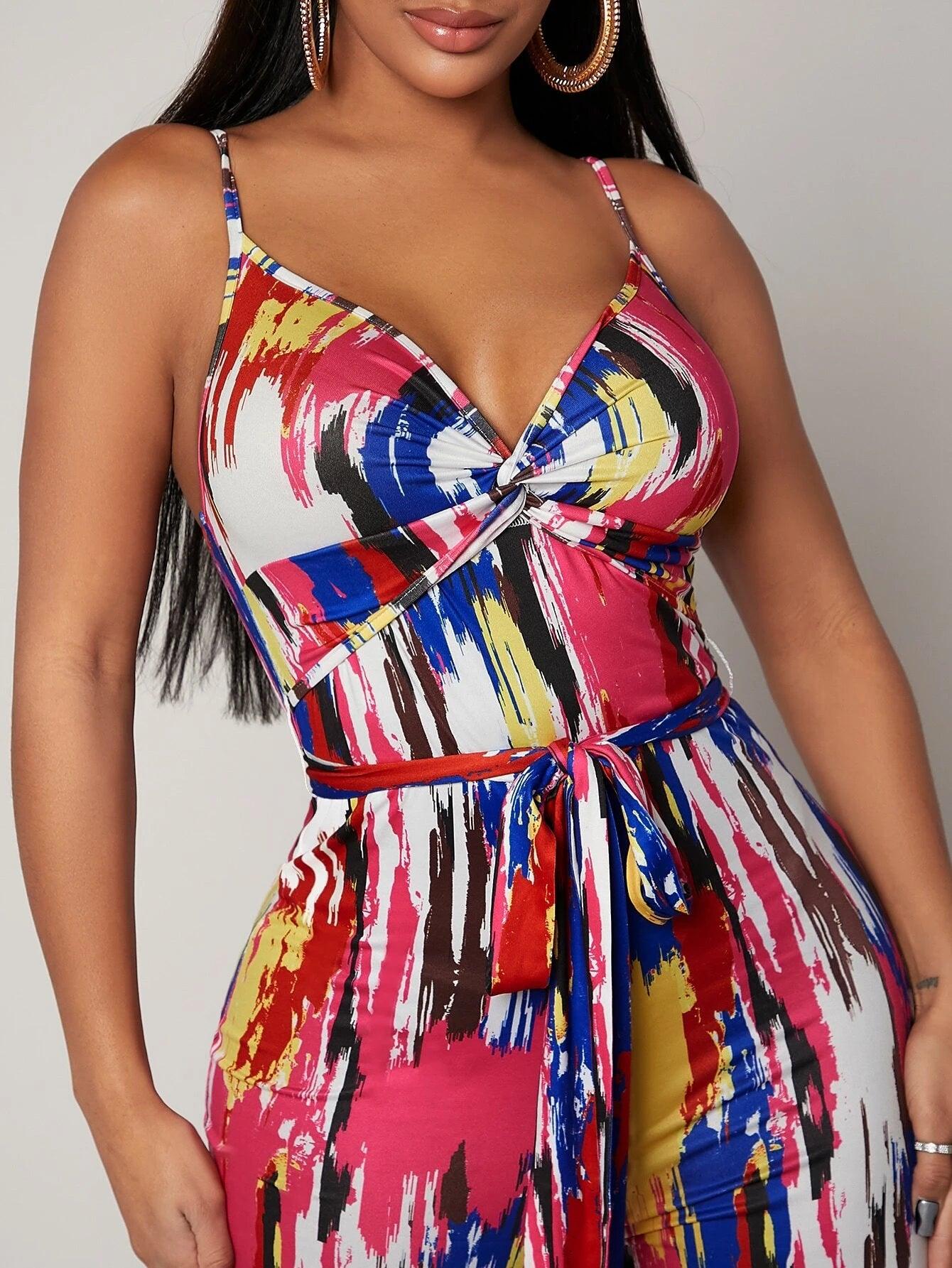 Sleeveless Cami Jumpsuit-Comfy Jumpsuits