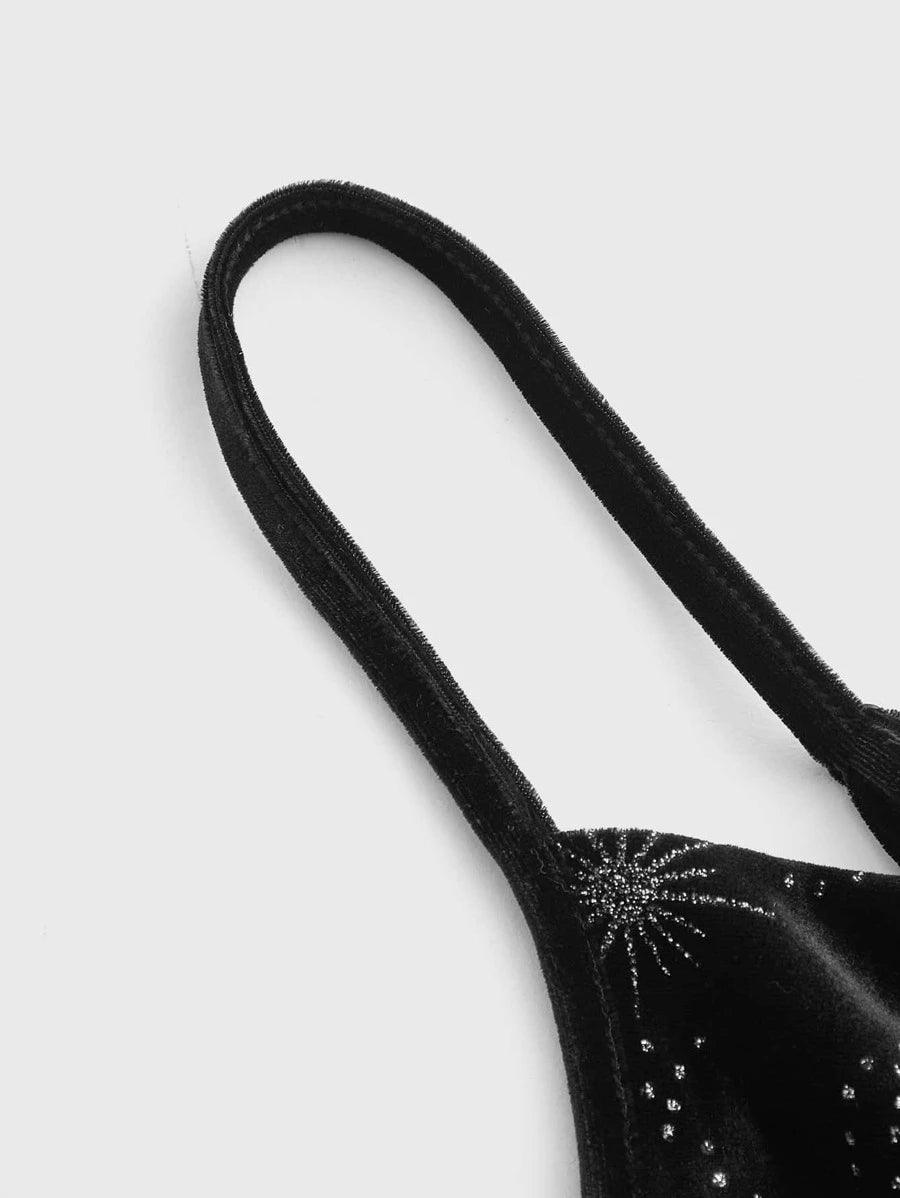 Star Print Draped Collar Cami Jumpsuit-Comfy Jumpsuits