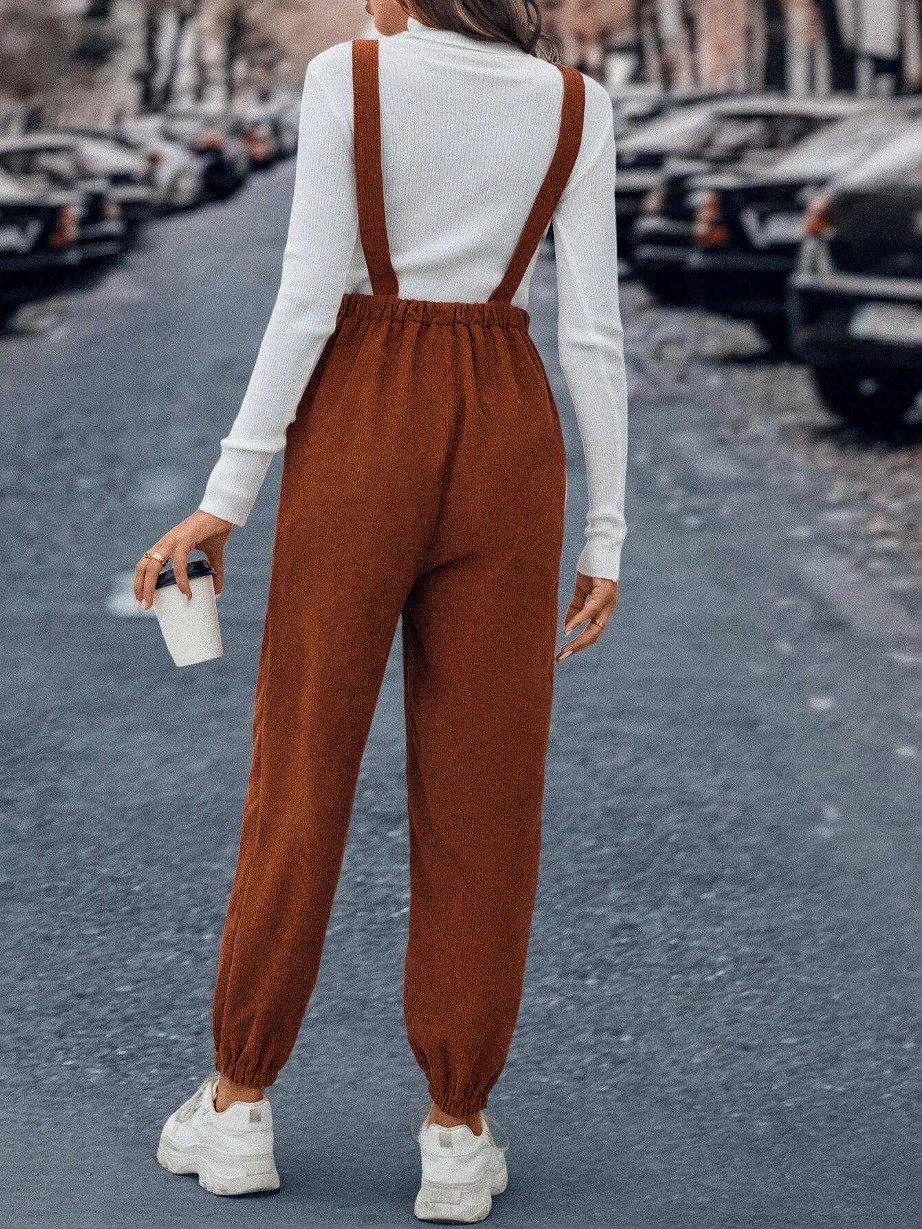 Solid Coloured Sleeveless Long Jumpsuit-Comfy Jumpsuits