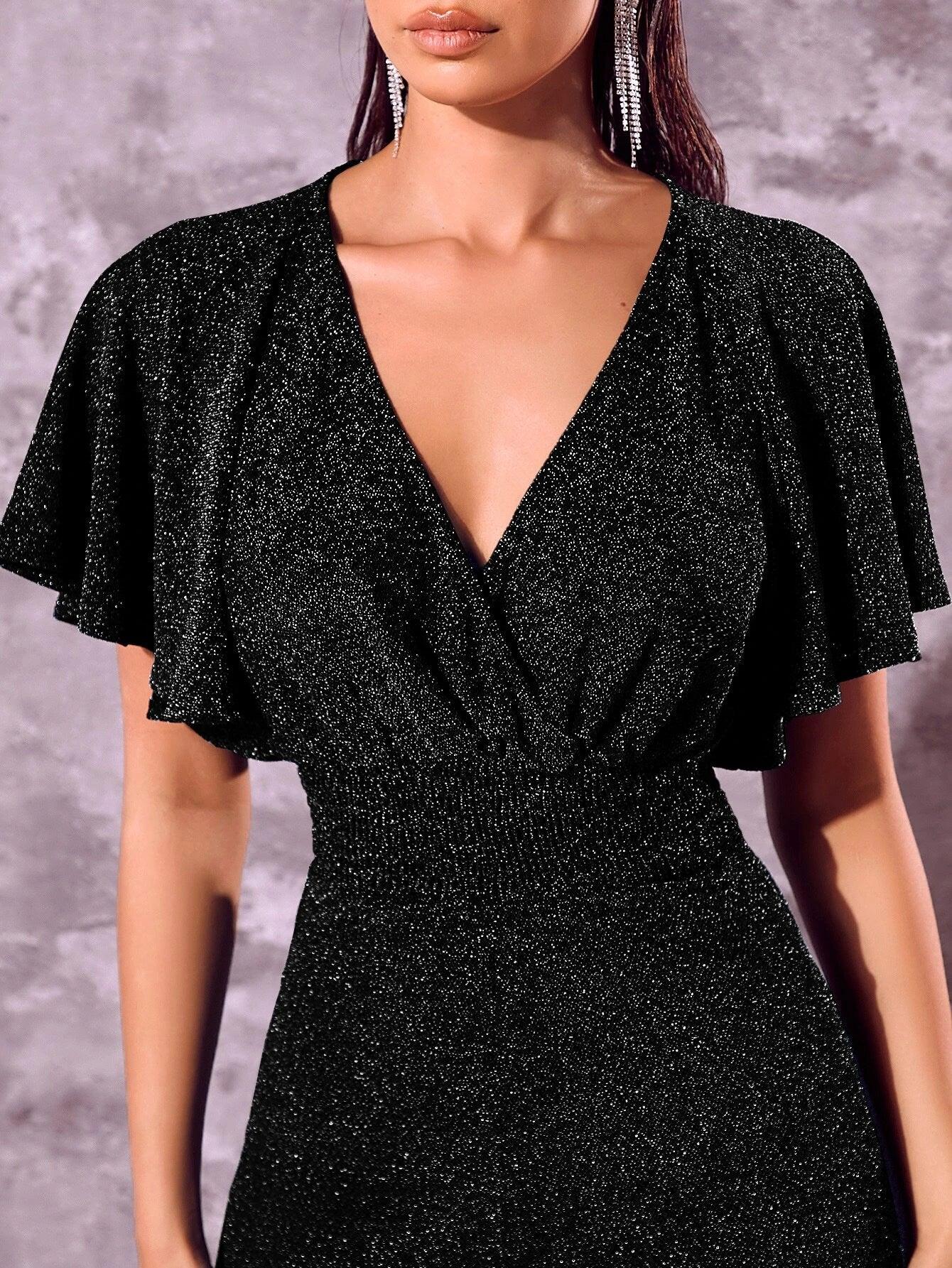 Elegant Bishop Sleeve Jumpsuit-Comfy Jumpsuits