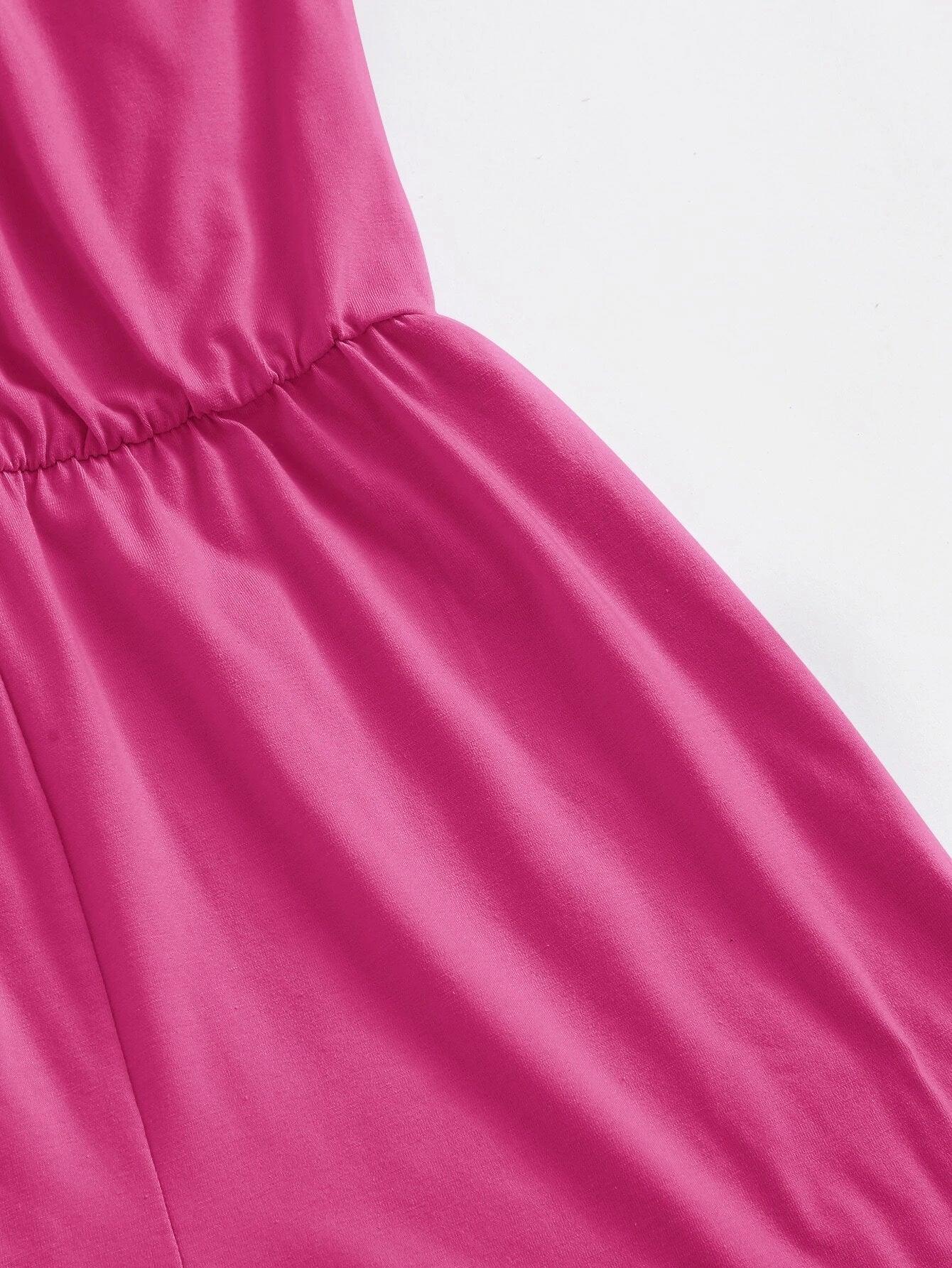 Halter Solid Romper-Comfy Jumpsuits