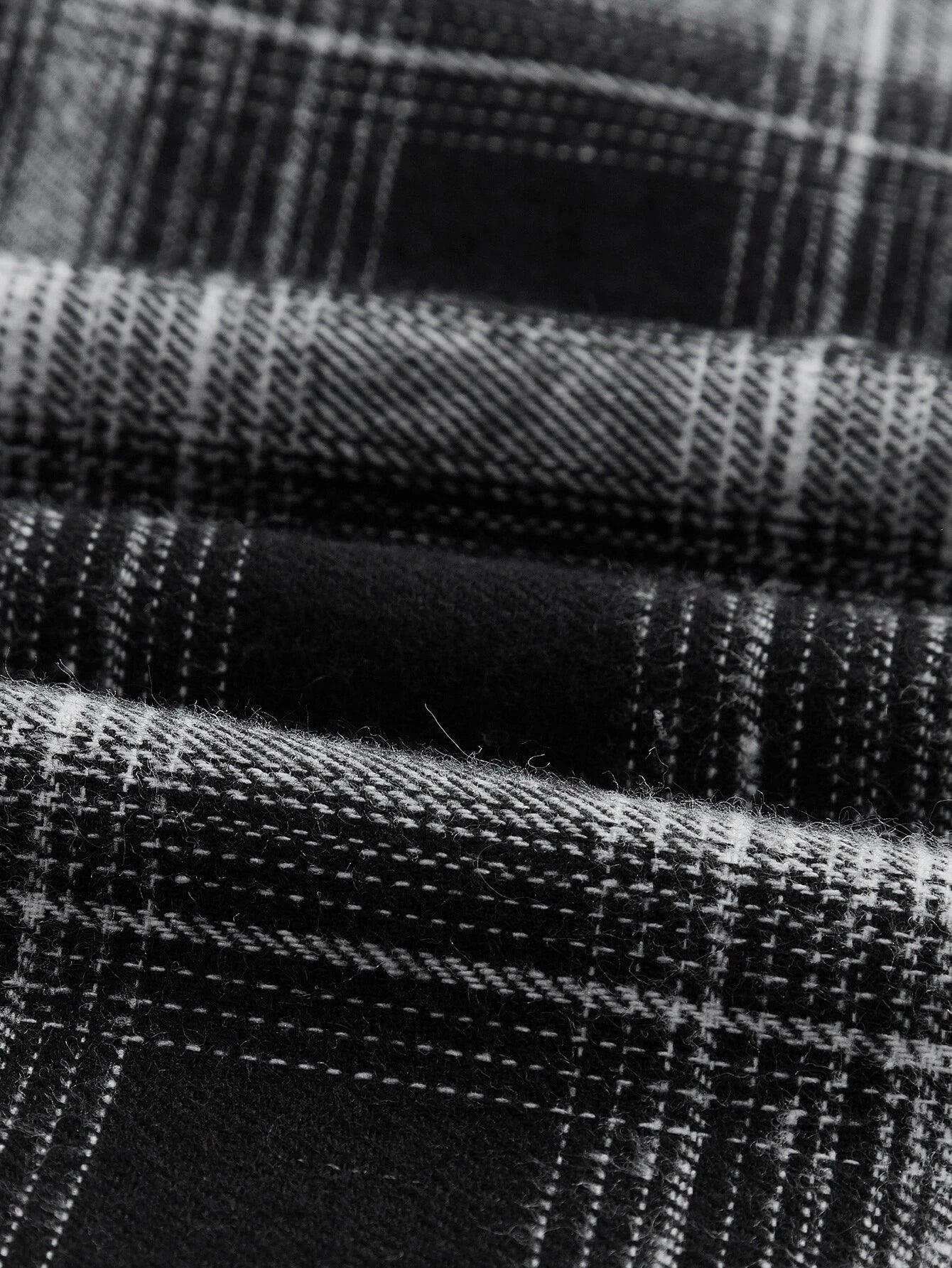 Plaid Print Overall Jumpsuit Without Tee-Comfy Jumpsuits