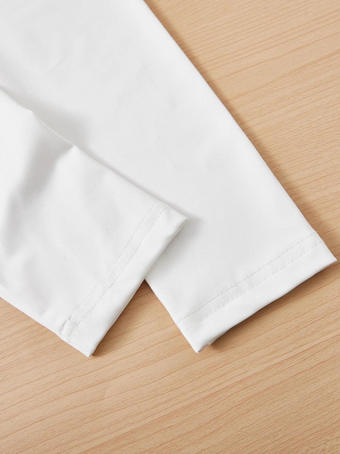 Round Neck Slim Fit Bodysuit-Comfy Jumpsuits