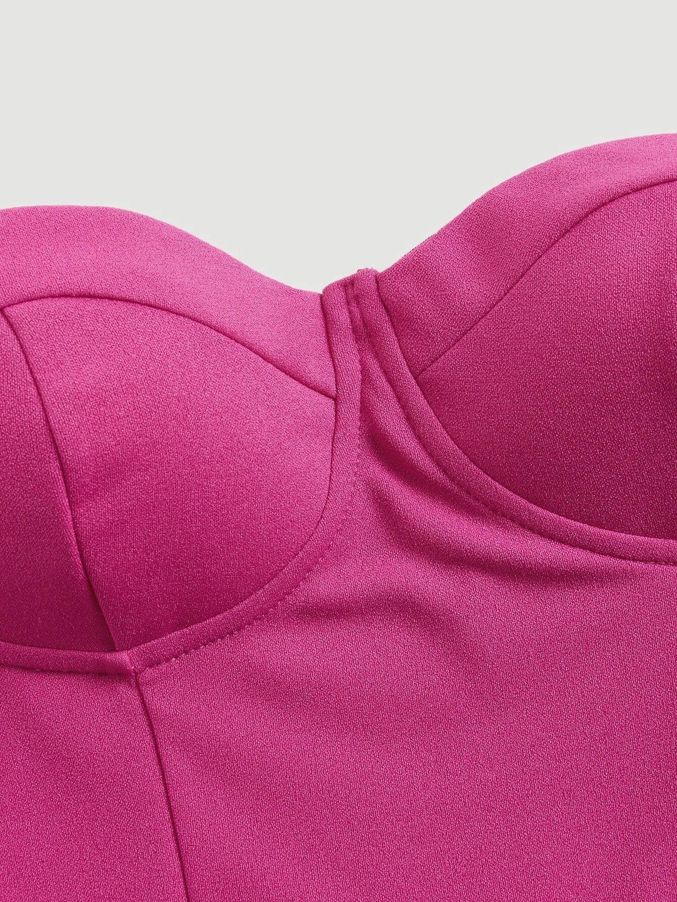 Plain Sleeveless Tube Jumpsuit-Comfy Jumpsuits