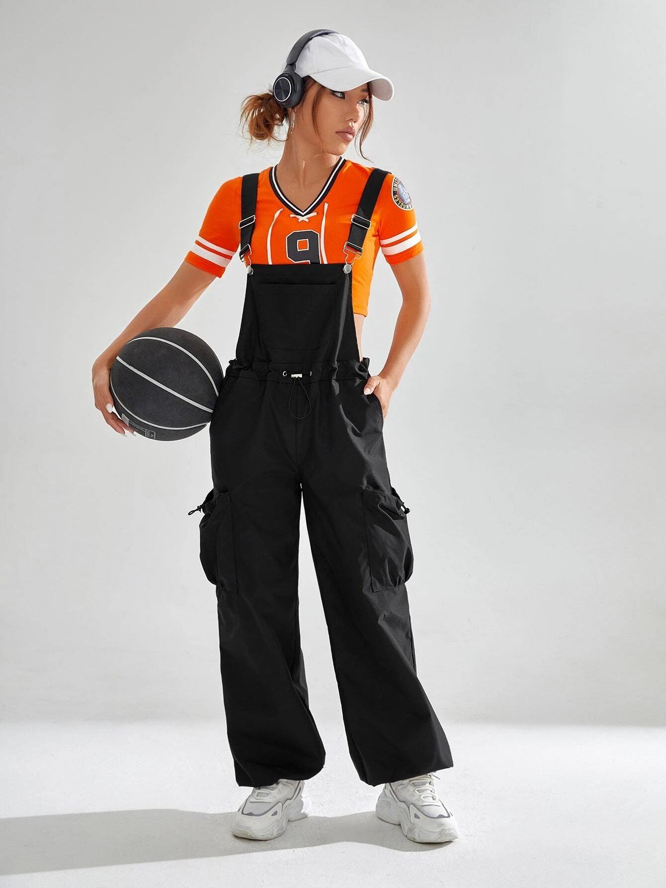 Flap Pocket Overall Jumpsuit Without Tee-Comfy Jumpsuits