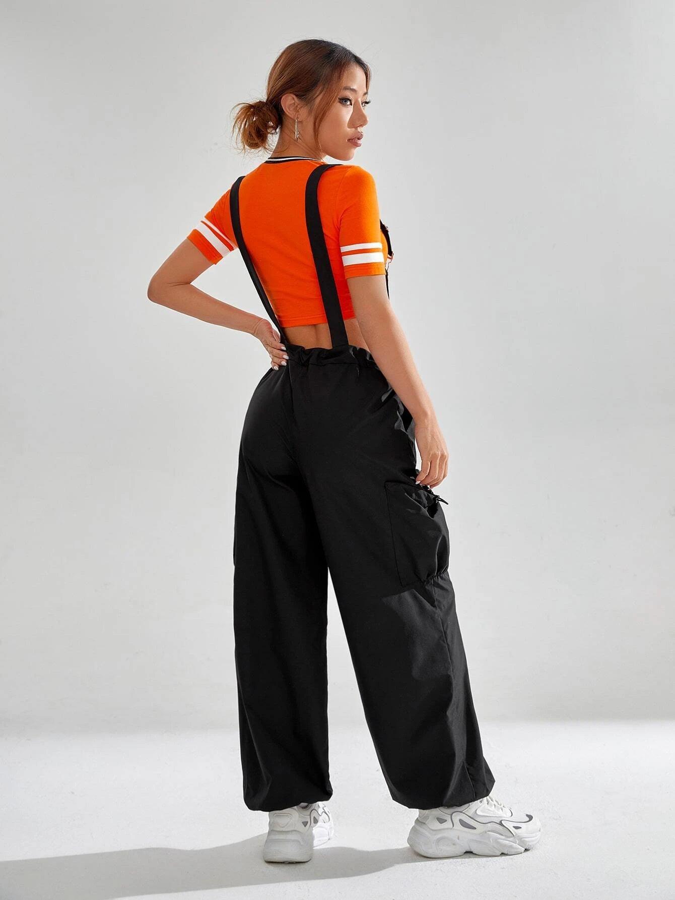 Flap Pocket Overall Jumpsuit Without Tee-Comfy Jumpsuits