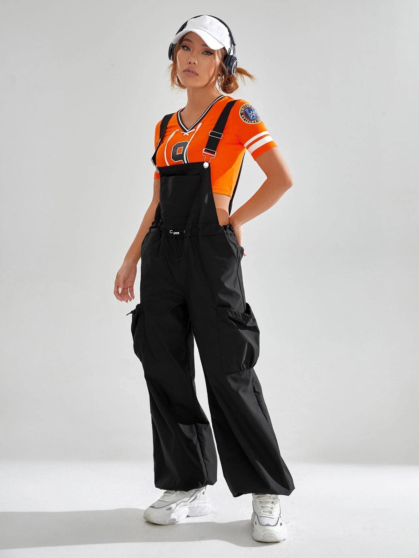 Flap Pocket Overall Jumpsuit Without Tee-Comfy Jumpsuits