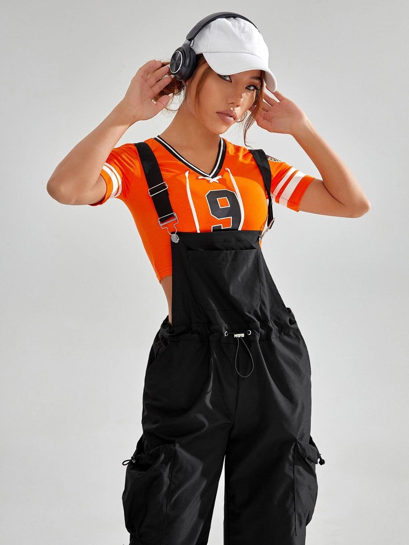 Flap Pocket Overall Jumpsuit Without Tee-Comfy Jumpsuits