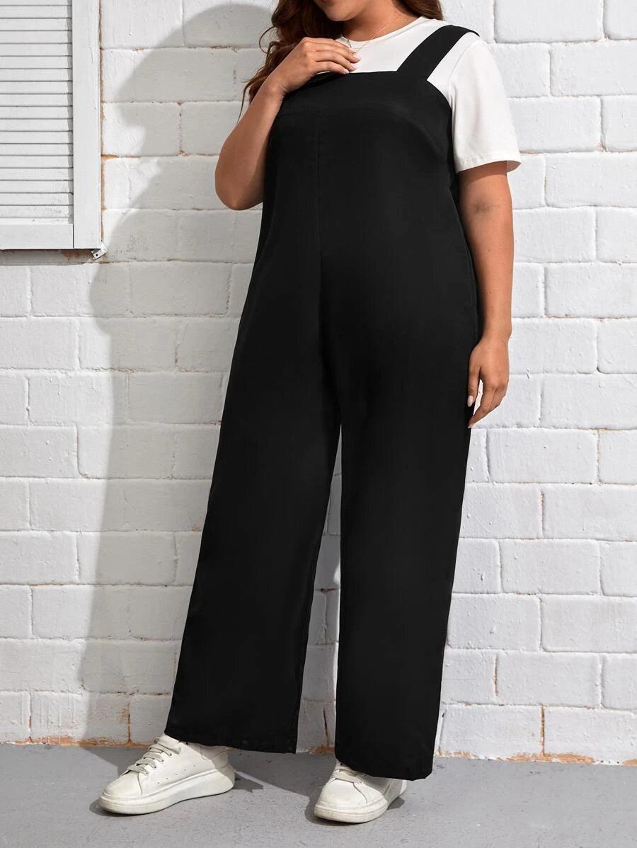 Wide Leg Overalls Without Tee-Comfy Jumpsuits