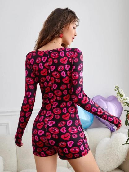 Half Button Unitard Romper-Comfy Jumpsuits