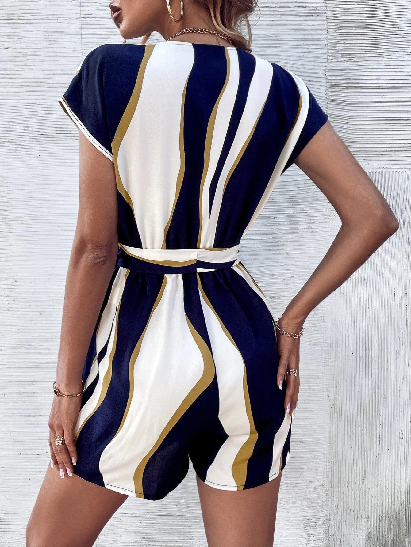 Batwing Sleeve Romper-Comfy Jumpsuits