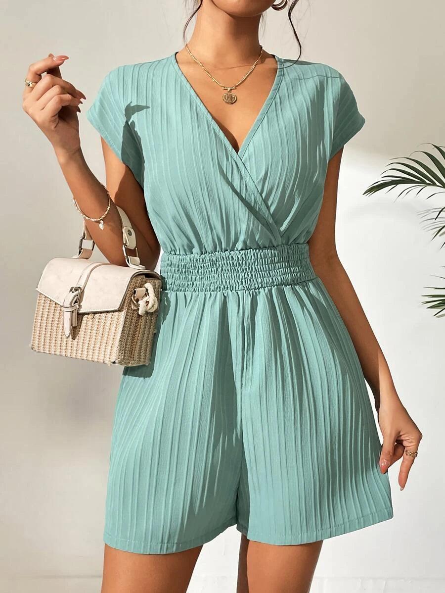 Batwing Sleeve Romper-Comfy Jumpsuits