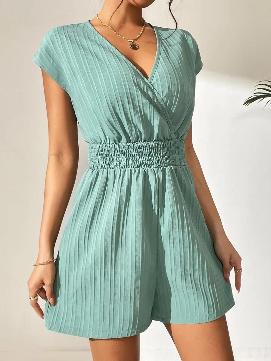 Batwing Sleeve Romper-Comfy Jumpsuits