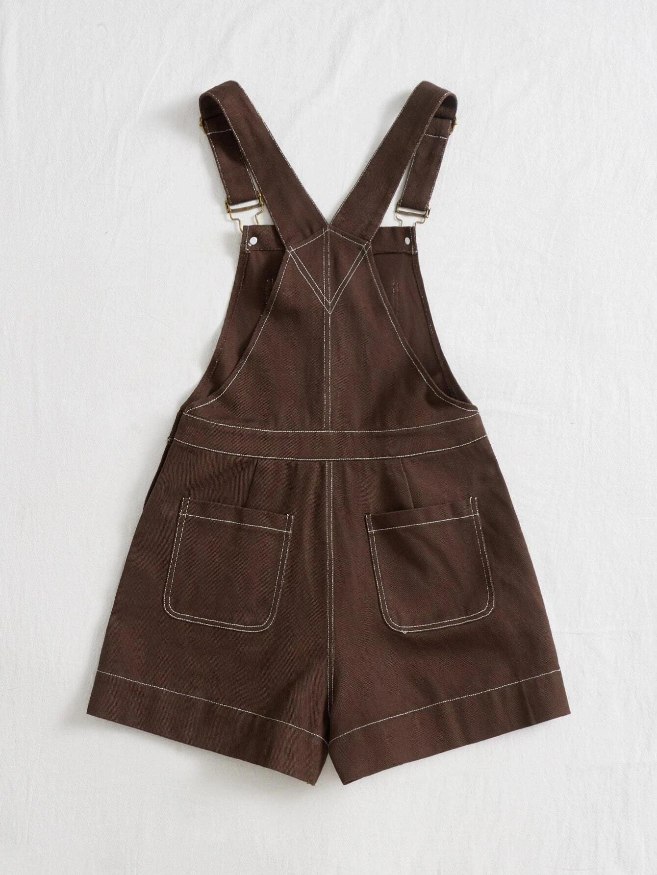 Slant Pocket Romper-Comfy Jumpsuits