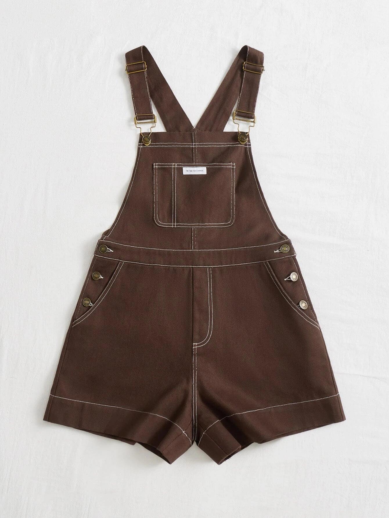 Slant Pocket Romper-Comfy Jumpsuits