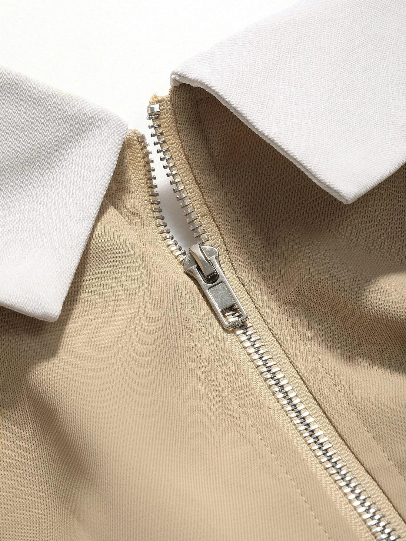 Contrast Collar Sleeveless Wide Leg Jumpsuit-Comfy Jumpsuits