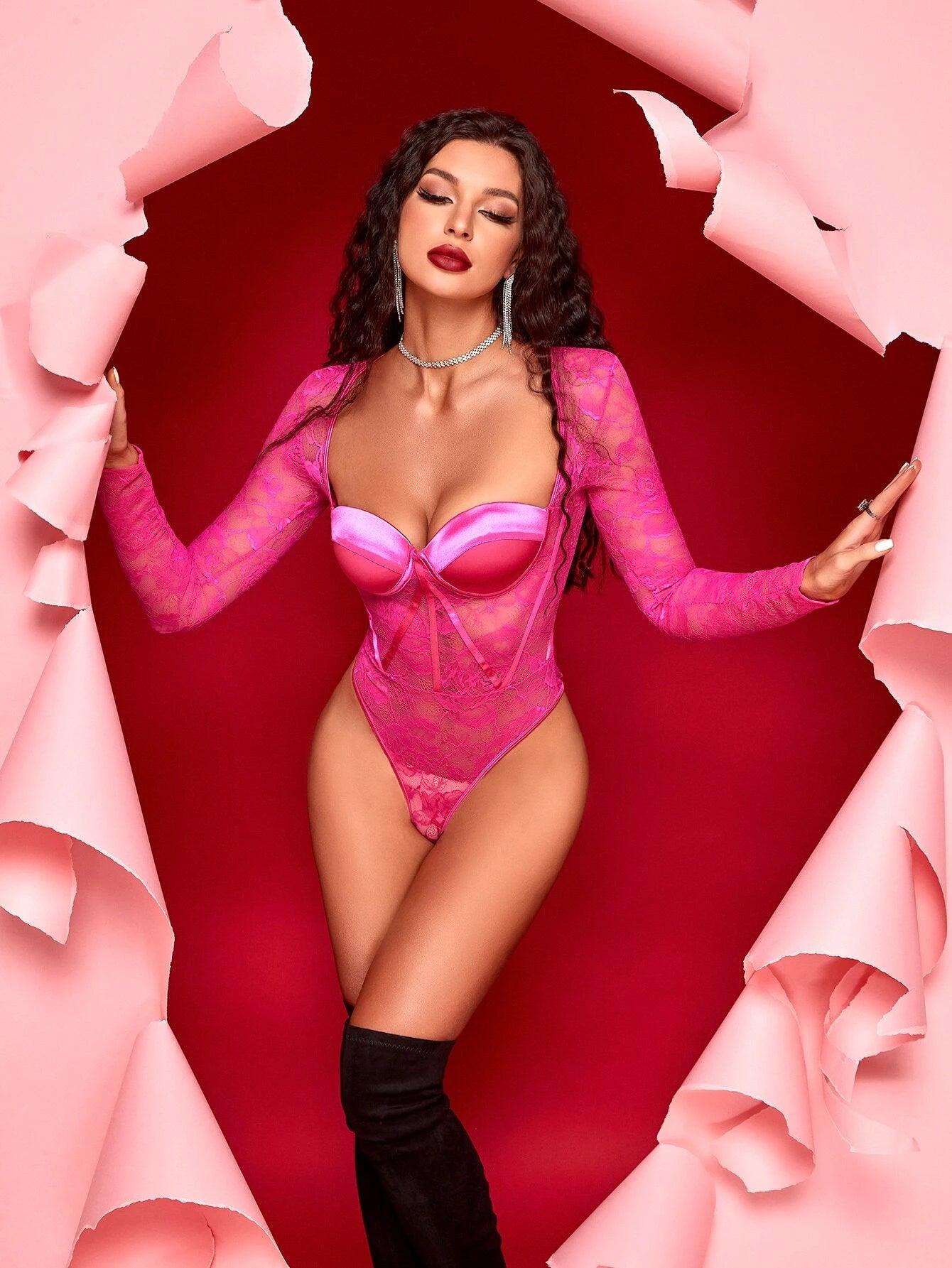 Slim Fit Broad Neck Bodysuit-Comfy Jumpsuits