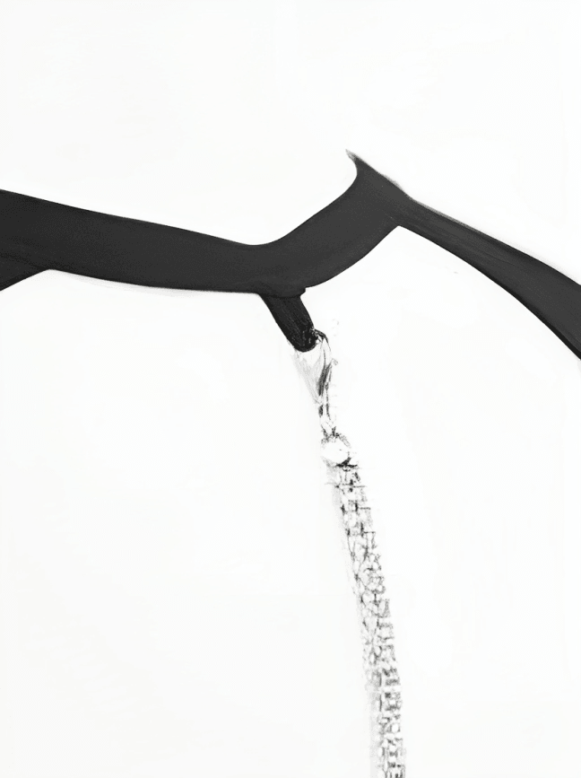 Rhinestone Chain Detail Backless Mesh Bodysuit-Comfy Jumpsuits